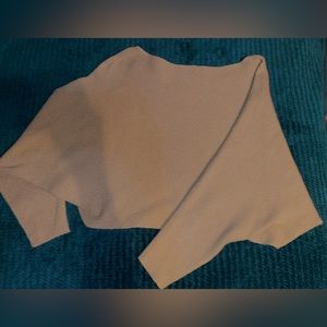 Earth Bound Tan Ribbed Sweater size M